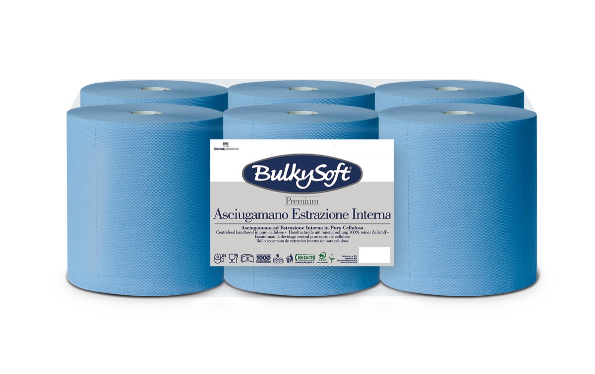 BulkySoft® Extra Heavy Duty Premium Blue Centrefeed 150m
