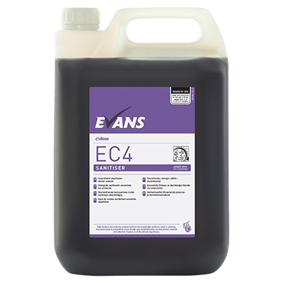 Evans EC4 Super Concentrated Sanitiser 5ltr