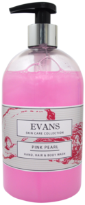 Pink Pearl Luxury Soap Hand Hair and Body Wash 500ml