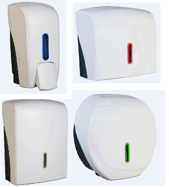 Halo White Plastic Dispenser Range